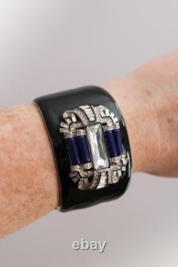Vintage Rare KJL Kenneth Jay Lane Enamel Cuff Bracelet