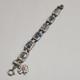 Vintage Russian Hand Painted Flower Link Enamel Bracelet Ussr