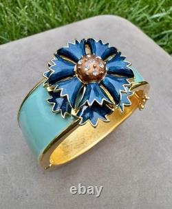 Vintage Russian Imperial Blue Enamel Necklace & Bracelet By CINER For The MMA