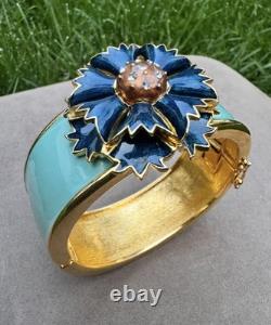 Vintage Russian Imperial Blue Enamel Necklace & Bracelet By CINER For The MMA