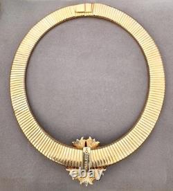 Vintage Russian Imperial Blue Enamel Necklace & Bracelet By CINER For The MMA