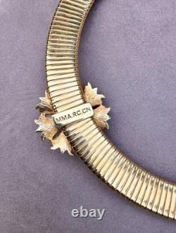 Vintage Russian Imperial Blue Enamel Necklace & Bracelet By CINER For The MMA