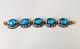 Vintage Ruth Buol Blue Glass Enamel On Copper Bracelet Mid Century Modernist