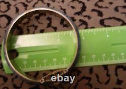 Vintage Siam Sterling Silver Blue Enamel Lady Dancer Bracelet Size Average