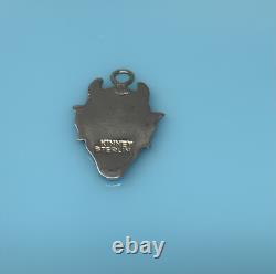 Vintage Sterling Silver Blue Enamel Devil Duke Charm For Bracelet 1.5g