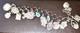 Vintage Sterling Silver Charm Bracelet 17 Medals 26g Jesus Withcrown Thorns