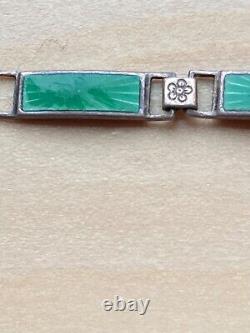 Vintage Tiffany sterling silver and enamel bracelet
