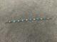 Vtg Antique Signed Silver & Blue Enamel Bracelet With Cat Roses & Woman Decoration