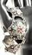 Vtg Filigree Flower Bracelet 925 Sterling Wire Enamel Blue Red Green Unique 24g