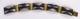 Vtg Mcm Gottstein Scholz Lammel Blue Black Pink Matte Cloisonne Enamel Bracelet