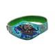 Vtg Rajasthani India Cloisonne Enamel Elephant Bangle Bracelet Sterling Silver