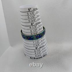 Vtg Rajasthani India Cloisonne Enamel Elephant Bangle Bracelet Sterling Silver