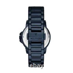 Wolfpoint Dual Movement Sapphire Crystal/ 316 Stainless Steel Navy Blue
