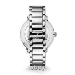 Wolfpoint Fort Dearborn Sapphire Crystal/ 316 Stainless Steel Snowy White