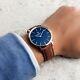 Wolfpoint Watches Heritage Navy Blue Horween Leather Strap