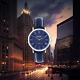 Wolfpoint Watches Heritage Navy Blue Horween Leather Strap/ Steel Bracelet