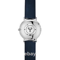 Wolfpoint Watches Heritage Navy Blue Horween Leather Strap/ Steel Bracelet